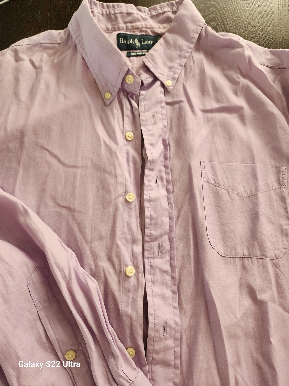 Ralph Lauren Men's Light Lavender Button-Down Shirt